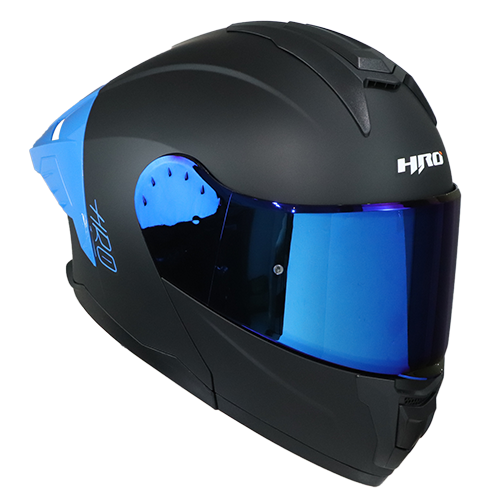 CASCO NEGRO M/AZUL SOLID HRO 3480 L