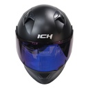CASCO NEGRO SPOILER AZUL ICH 3120 L