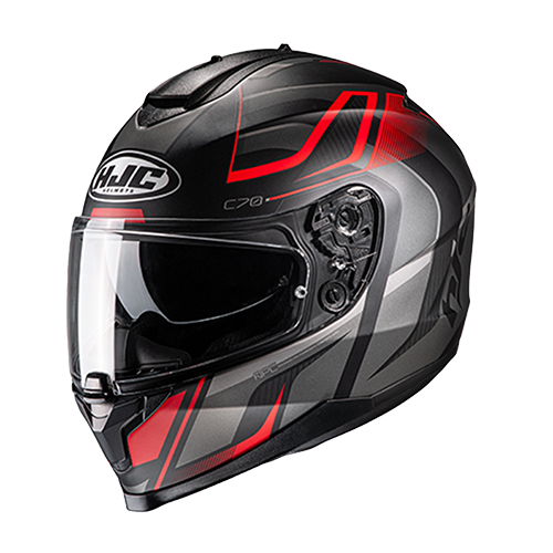 CASCO HJC C70 GRIS MATE/ROJO LANTIC S