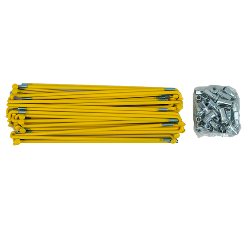 SET DE RAYOS TRAS/DELANT SUZUKI AX100 AM