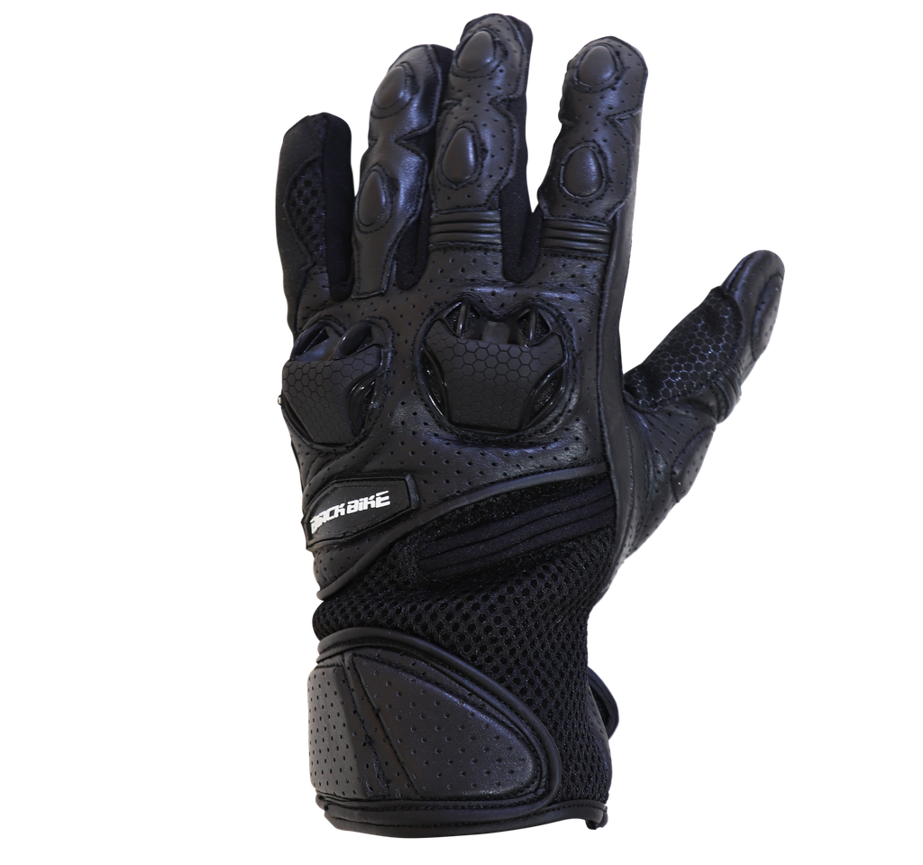 GUANTE BB PIEL NEGRO/NUDILLO TALLA L