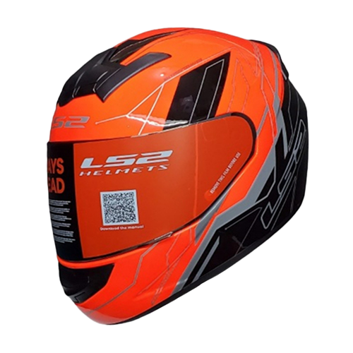 CASCO FF352 CHASER NEGRO/NARANJA LS2 M
