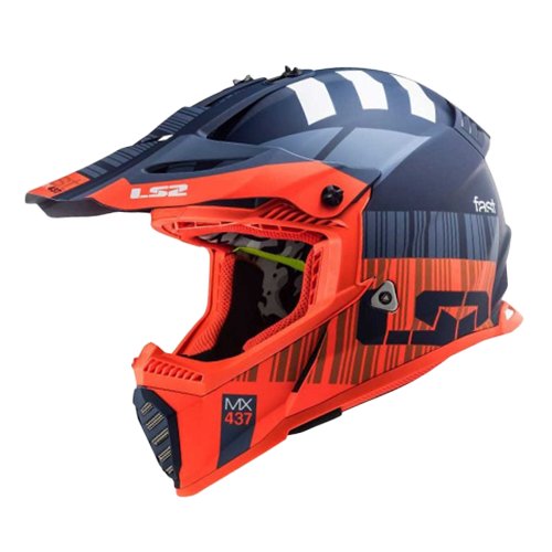 CASCO FAST MINI XCODE NAR M/AZUL LS2 S