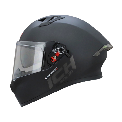 CASCO NEGRO MATE SOLID ICH 503 S