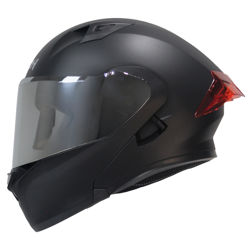 CASCO NEGRO SPOILER ROJO ICH 3120 M