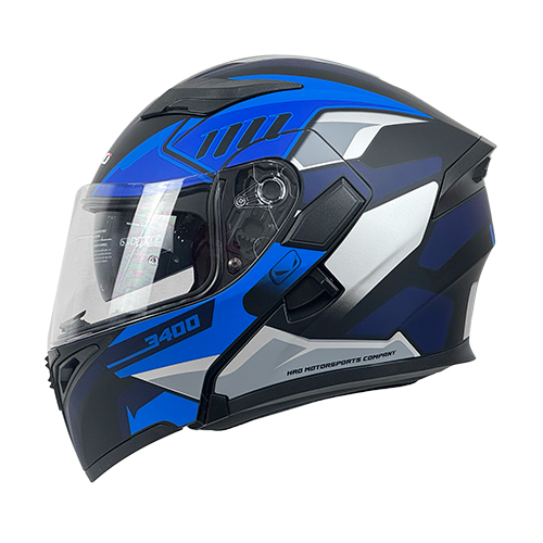 CASCO NEGRO M/AZUL SUPER HRO 3400 XL