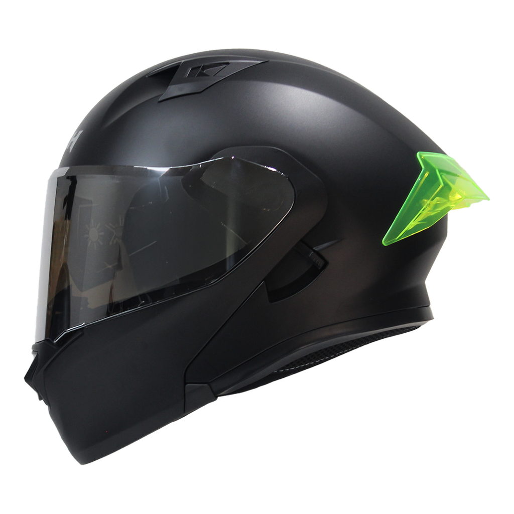 CASCO NEGRO SPOILER AMARILLO 3120 L