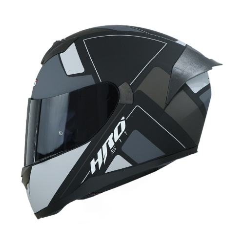 CASCO NEGRO M/GRIS WIZ HRO 511 L