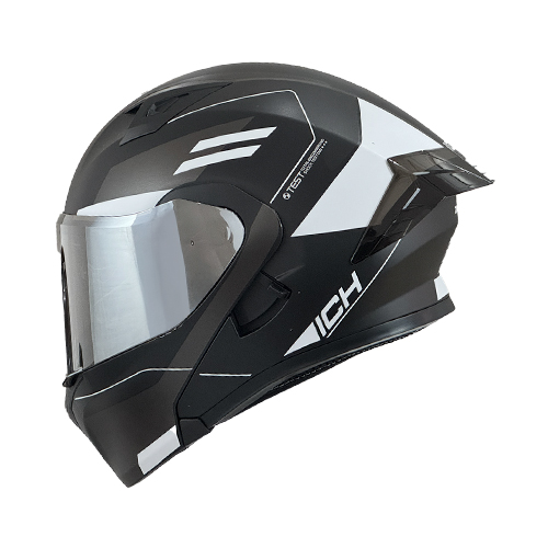 CASCO NEGRO M/BLANCO ZAYKO ICH-3120 XL