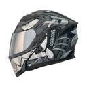 CASCO GRIS M/GRIS FULLGAS HRO 3400 XL