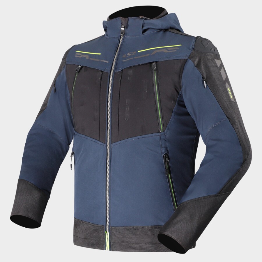 CHUMPA ZIRCONIUM MAN LS2 AZUL/NEGRO 3XL
