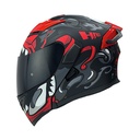 CASCO NEGRO M/ROJO ONIMASK-EVO S