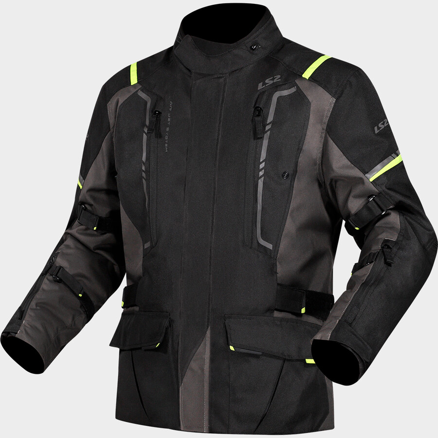 CHUMPA NARVIK MAN GRIS/NEG/AMARILLO 3XL