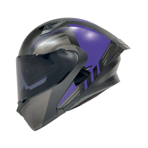 CASCO NEGRO M/MORADO DOKU ICH-3120 XL