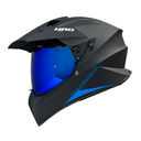 CASCO NEGRO M/AZUL SOLID HRO MX340 L