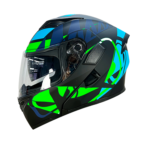[HRO-3400SDV-FUZION_NMVS] CASCO NEGRO M/VERDE FUZION HRO 3400 S