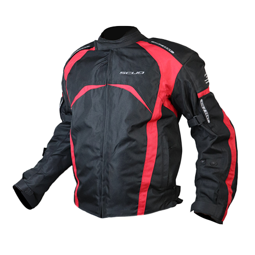 [SD1007-02J2023-M] CHUMPA-SD-LINER-FRÍO-NEGRO - ROJO-M