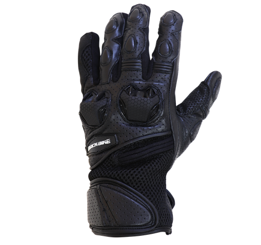 [TUFFG2021006L] GUANTE BB PIEL NEGRO/NUDILLO TALLA L