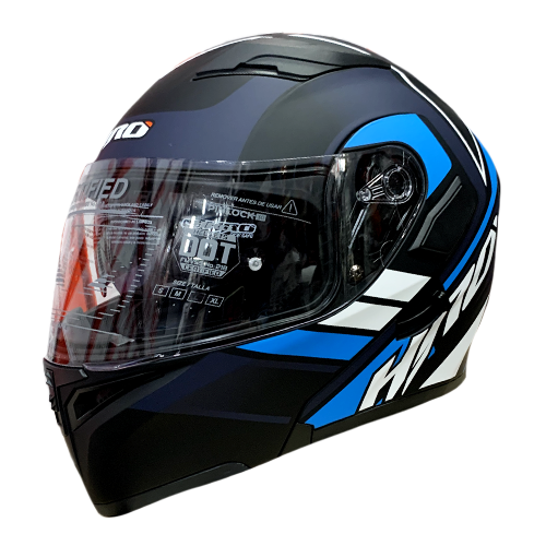 [HRO-3400SDV-REMEK_NMAZS] CASCO NEGRO M/AZUL REMEK HRO 3400 S