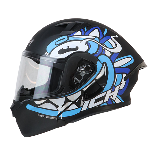 [ICH-3120DV-OHAN_NMAZS] CASCO NEGRO M/AZUL OHAN ICH-3120 S