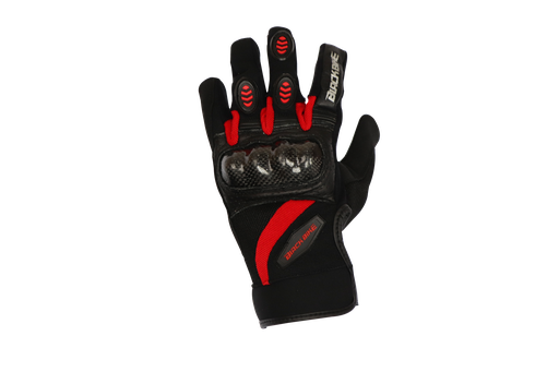 [TUFF026M] GUANTE PIEL BB NEGRO/ROJO C/PROTECTOR M