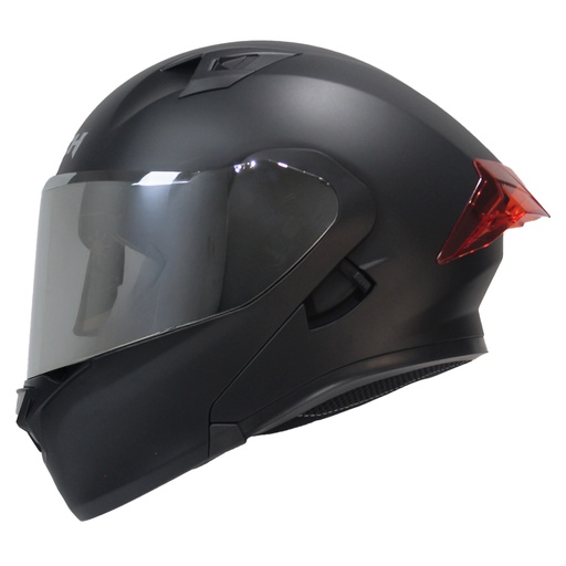[ICH-3120DV-NM_SPOILER/ROJO_S] CASCO NEGRO SPOILER ROJO ICH 3120 S