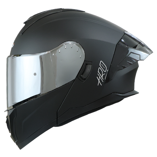 [HRO-3480EVO-SOLID_NMVSL] CASCO NEGRO M/V/SILVER SOLID HRO 3480 L