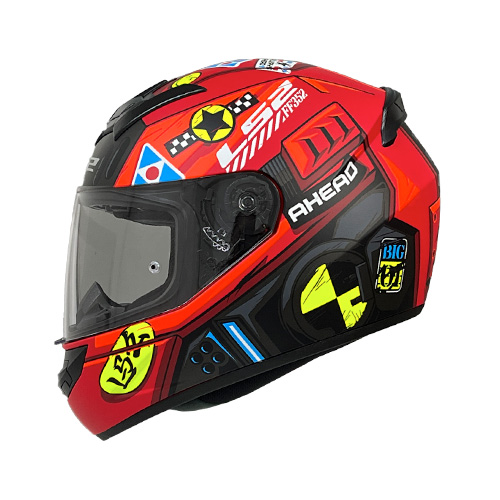 [FF352-BIG-ONE_NMRXL] CASCO FF352 SPOILER BIG ONE ROJO XL