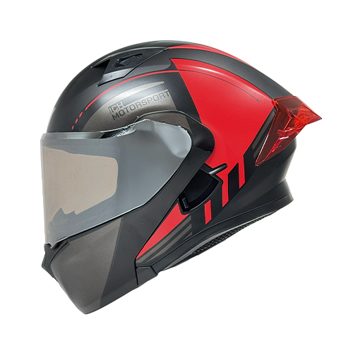 [ICH-3120DV-DOKU_NMRJM] CASCO NEGRO M/ROJO DOKU ICH-3120 M