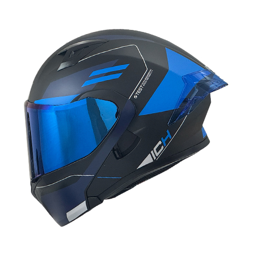 [ICH-3120DV-ZAYKO_NMAZS] CASCO NEGRO M/AZUL ZAYKO ICH-3120 S