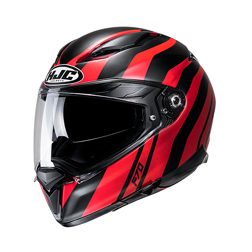 CASCO HJC F70 GALLA NEGRO/ROJO S