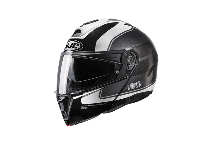 CASCO HJC i90 BLANCO/NEG/GRIS WASCO M