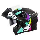 CASCO NEGRO TURQUESA CLASSIC HRO 3400 S