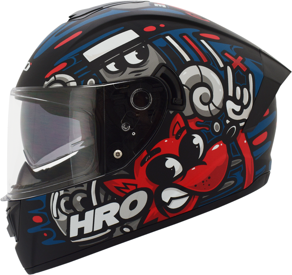 CASCO NEGRO M/AZUL STOPER HRO 518 S