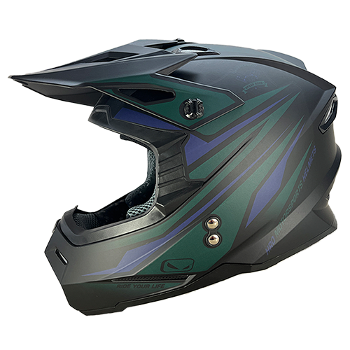 CASCO NEGR M/VERD SPEED KING HRO MX03 XL