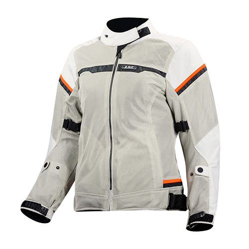 CHUMPA RIVA LADY LS2 GRIS/NARANJA XS