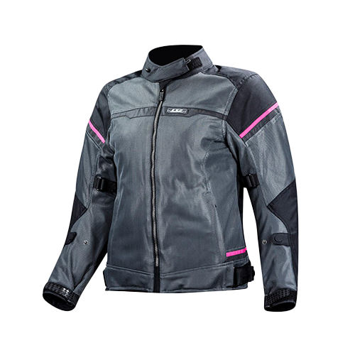 CHUMPA RIVA LADY LS2 NEGRO/GRIS/ROSA XS