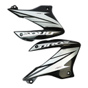 SET DE TAPADERAS DE TANQUE NEGRAS NXR125