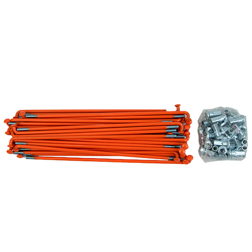 SET DE RAYOS TRAS/DELANT SUZUKI AX100 NA