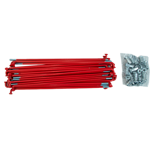 SET DE RAYOS TRAS/DELANT SUZUKI AX100 RO