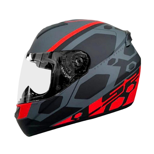 CASCO FF352 MEIN NEGRO M/ROJO LS2 S