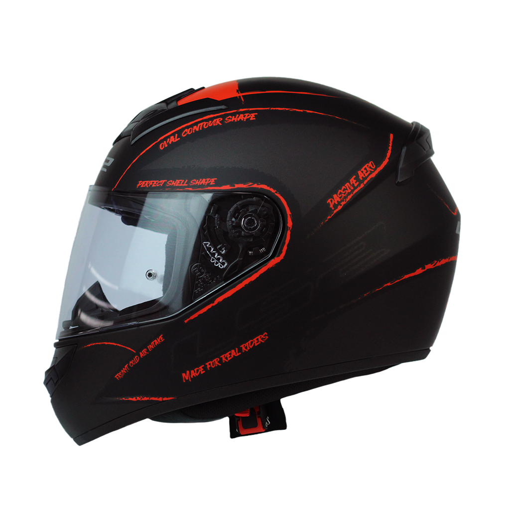 CASCO FF352 SPOILER BRUSH NM/ROJO XL