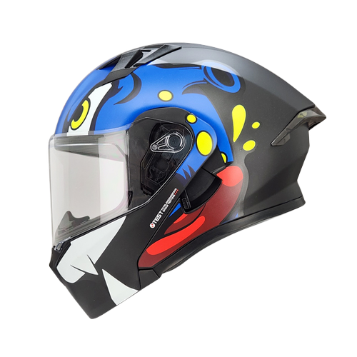 CASCO NEGRO M/AZUL MARTIAN ICH-3120 S