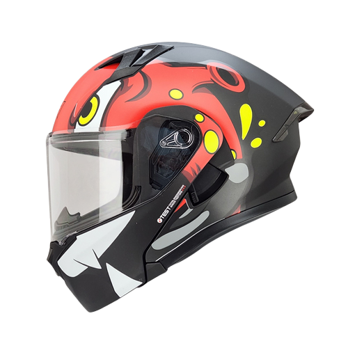 CASCO NEGRO M/ROJO MARTIAN ICH-3120 L
