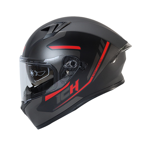 CASCO NEGRO M/ROJO BLADES ICH 503 M