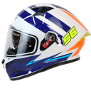 CASCO BLANCO/AZUL RAZOR GP ICH 503 S