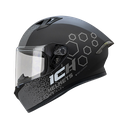 CASCO NEGRO M/GRIS ROYALTY ICH 503 S