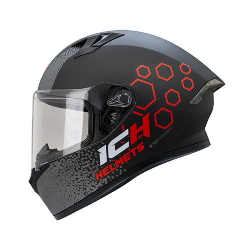 CASCO NEGRO M/ROJO ROYALTY ICH 503 M