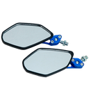 SET DE ESPEJOS TIPO LLAMAS NEGRO/AZUL  K