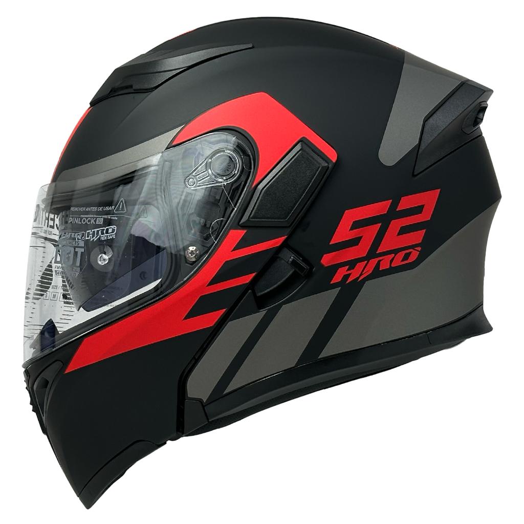 CASCO NEGRO M/ROJO HARD HRO 3400 S